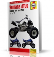 ISTRUKCJA NAPRAW YAMAHA RAPTOR 660 & 700 ATVS (01 - 12)