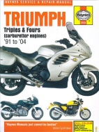 MOTOCYKLE TRIUMPH 3 i 4-cylindrowe gaźnikowe (1991-2004) – Haynes