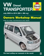 VW T5 TRANSPORTER DIESEL (2003-2014) - instrukcja napraw Haynes